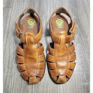 Earth Spirit Gelron 2000 Astrid sz. 7 brown leather woman's sandal